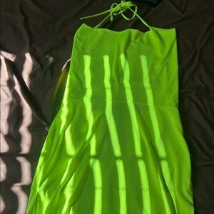 Fashion Nova Neon Yellow Mini Dress